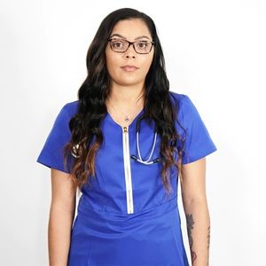 Sade’ Royal Blue Scrub Top